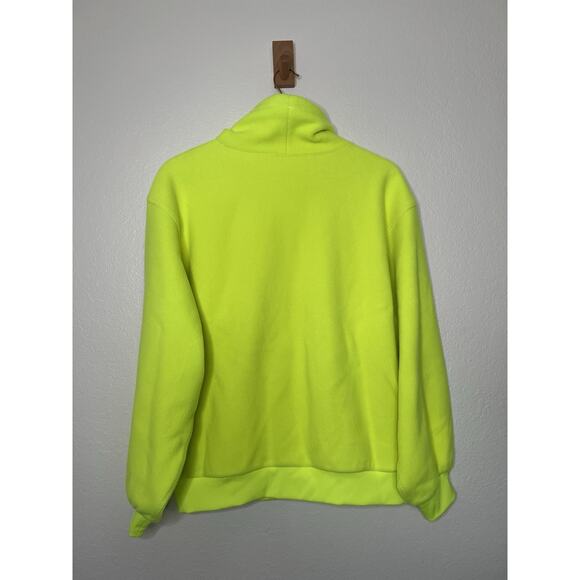 Magnlens Neon Yellow Pullover Fleece Size XS Activewear Athleisure - Picture 6 of 6